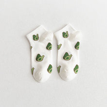 Load image into Gallery viewer, Avocado Japanese Fruit Breathable Cotton Socks

