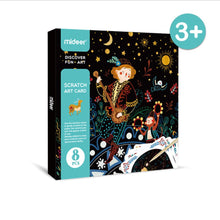 Load image into Gallery viewer, Children's scratch paper handmade diy cards

