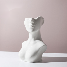 Load image into Gallery viewer, Human Body Shape Ceramic Vase
