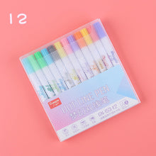 Load image into Gallery viewer, Color double line fluorescent marker pen
