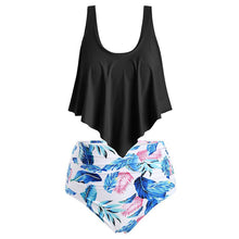 Load image into Gallery viewer, Plus size swimsuit bikini split swimsuit
