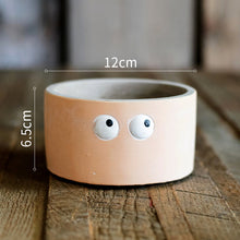 Load image into Gallery viewer, Big Eyes Cute Small Flower Pot Flower Vase Table Top
