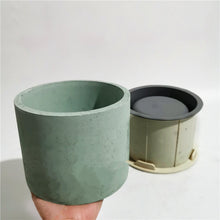 Load image into Gallery viewer, 15cm Flowerpot Mold Plastic Silicone Double Layer Large Round Abrasive Tool
