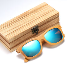 Load image into Gallery viewer, New trendy bamboo sunglasses
