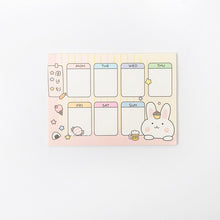 Load image into Gallery viewer, Cute Happy Rabbit Cartoon Plaid Note Stationery
