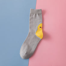 Load image into Gallery viewer, Cute little yellow chicken in tube socks
