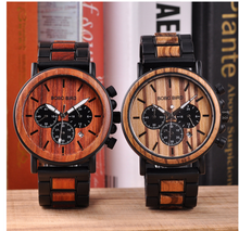 Load image into Gallery viewer, Fashion BOBO BIRD Wooden Watch Quartz Watch
