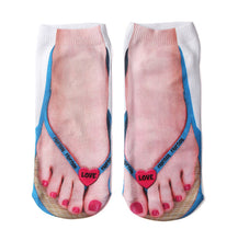 Load image into Gallery viewer, 3D Boat Socks 3D Printing Flip-Flop Socks
