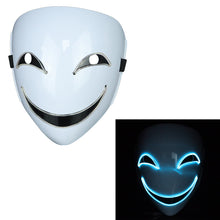 Load image into Gallery viewer, Glowing Black  Halloween Mask
