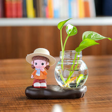 Load image into Gallery viewer, Vase Living Room Flower Arrangement Ornaments Transparent Glassware

