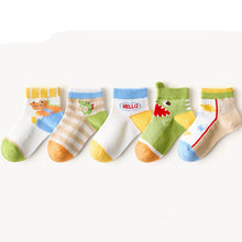 Load image into Gallery viewer, Children's Mesh Bright Color Dinosaur Boat Socks
