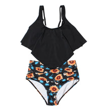 Load image into Gallery viewer, Split Swimsuit Women Printed High-Waist Bikini Ruffled
