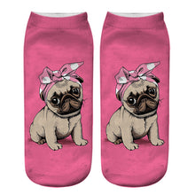Load image into Gallery viewer, Dog PUG cartoon 3D printing socks
