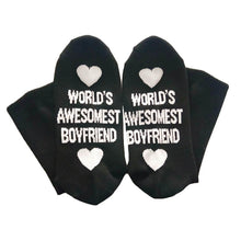 Load image into Gallery viewer, Unisex Men Women Cotton Socks Printing Letter Funny Socks For Boyfriend   Girlfriend Valentine's Day Gift
