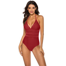 Load image into Gallery viewer, Mesh detail sling one-piece swimsuit
