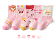 Load image into Gallery viewer, Lace Mid-tube Cotton Warm Casual Children Sports Socks
