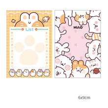 Load image into Gallery viewer, Memo Paper Small Notebook Sticky Notes Creative Cute Cartoon Stationery
