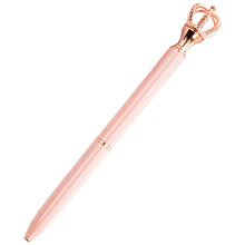 Load image into Gallery viewer, Crown Band Diamond Metal Ballpoint Pen Scepter Metal Pen Fashion Gift Pen
