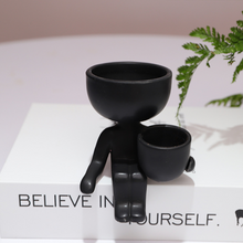 Load image into Gallery viewer, Humanoid ceramic flower pot
