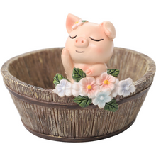 Load image into Gallery viewer, Wooden Basin Resin Ornaments Micro Landscape Garden Decoration

