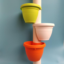 Load image into Gallery viewer, Creative Sewer Wall Hanging Flower Pot Bundled With Chlorophytum Column
