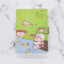 Load image into Gallery viewer, Cute Hand Ledger A5PU Color Page Notepad
