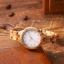 Load image into Gallery viewer, Fashion Sandalwood Watch All Wood Strap Japanese Quartz Movement Wooden Watch
