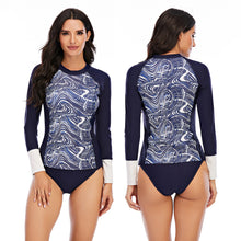 Load image into Gallery viewer, Casual Split Long-sleeved Surfing Suit Sunscreen Female Swimsuit
