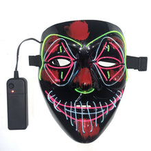 Load image into Gallery viewer, EL Cold Light Ghost Festival Halloween Horror Scary Tricky Mask

