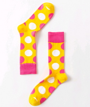 Load image into Gallery viewer, Contrast men's personality cotton socks geometric stockings
