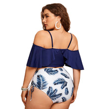 Load image into Gallery viewer, Bikini Tube Top Drawstring One-shoulder Ruffled Swimsuit
