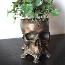 Load image into Gallery viewer, Home Skull Flower Pot Decoration Resin Crafts
