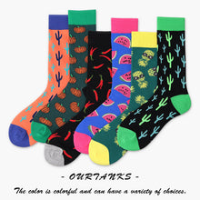 Load image into Gallery viewer, Cactus Men's Socks Fruit Creative Cotton Socks Couple Cotton Socks
