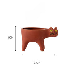 Load image into Gallery viewer, Cute Cat Tail Flower Pot Ceramic Personality Creativity
