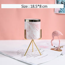 Load image into Gallery viewer, Ceramic flower pot wrought iron flower stand
