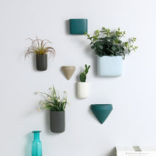 Load image into Gallery viewer, Soft decoration potted wall hanging flower pot ceramic
