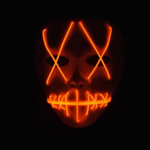 Load image into Gallery viewer, Halloween Horror Slit Mouth And Crosseye LED Plastic Glowing Mask
