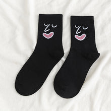 Load image into Gallery viewer, Funny Expression Jacquard Personality Ladies Stockings
