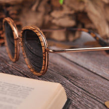 Load image into Gallery viewer, Full wooden sunglasses ladies sunglasses
