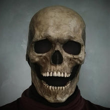 Load image into Gallery viewer, Halloween Movable Mouth Skull Mask Helmet Mouth Movable Skull Full Head Skull Mask
