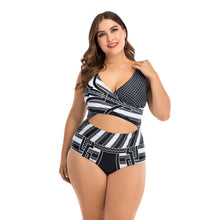 Load image into Gallery viewer, One-piece Plus Fertilizer Plus Fat Woman Swimsuit Big Cup
