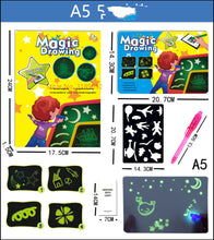 Load image into Gallery viewer, Painting Luminous Writing Board Children Glowing Magical Fluorescence
