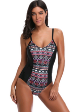 Load image into Gallery viewer, 2021 new one-piece print sexy slim European and American popular ladies swimsuit
