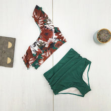 Load image into Gallery viewer, Ruffled Floral Swimsuit
