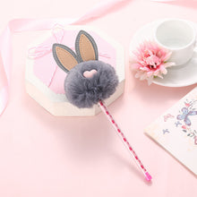 Load image into Gallery viewer, Plush rabbit ear ball gel pen

