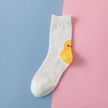 Load image into Gallery viewer, Cute little yellow chicken in tube socks

