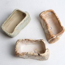 Load image into Gallery viewer, Antique Succulents Flower Pot Creative Ceramic Pot Rectangle
