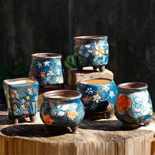 Load image into Gallery viewer, Flower Pot Ceramic Yanxi Pot Size Caliber Flower Pot
