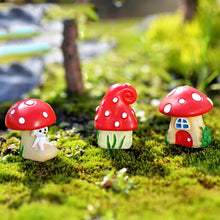 Load image into Gallery viewer, Small Mushroom Micro Landscape Bonsai Ornaments Potted Ornaments
