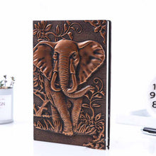 Load image into Gallery viewer, Creative PU Embossed Retro Elephant Notebook
